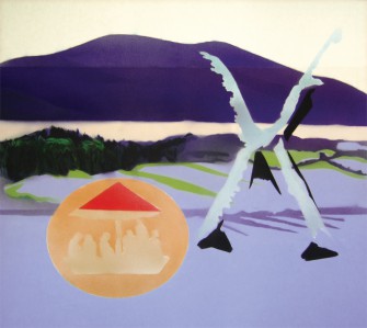 Jan Chovanec, z cyklu Na horách, 170 x 190 cm, akryl na plátně, 2011